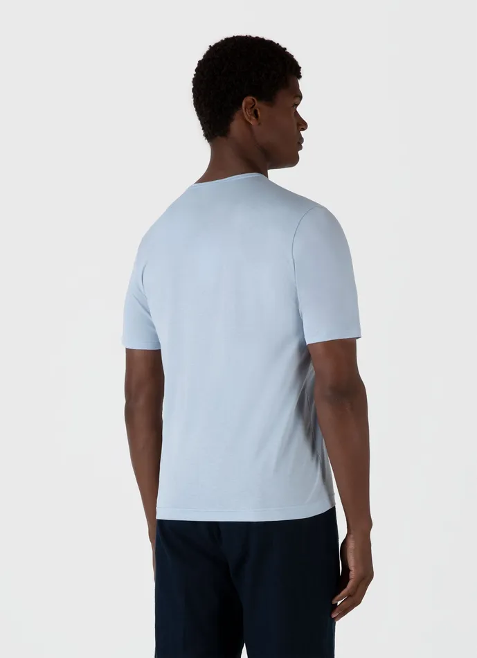 Tshirts Men Classic Tshirt Blue Mist ussunspel Tshirts Men Classic Tshirt Blue Mist ussunspel