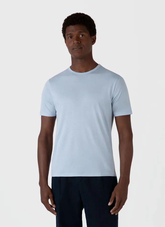 Tshirts Men Classic Tshirt Blue Mist ussunspel Tshirts Men Classic Tshirt Blue Mist ussunspel