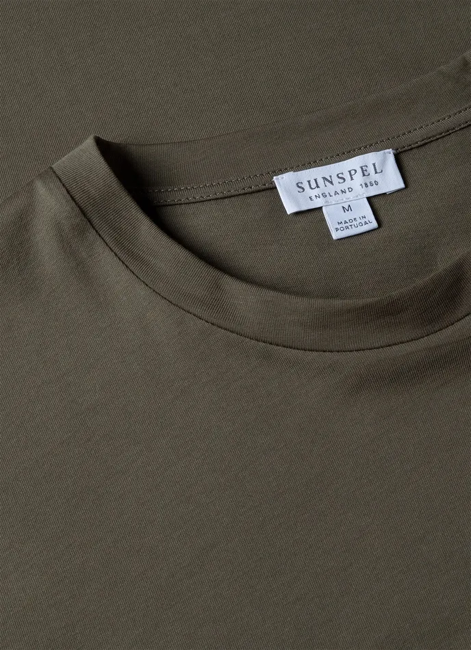 Tshirts Riviera Midweight Tshirt Khaki ussunspel Men Tshirts Riviera Midweight Tshirt Khaki ussunspel Men
