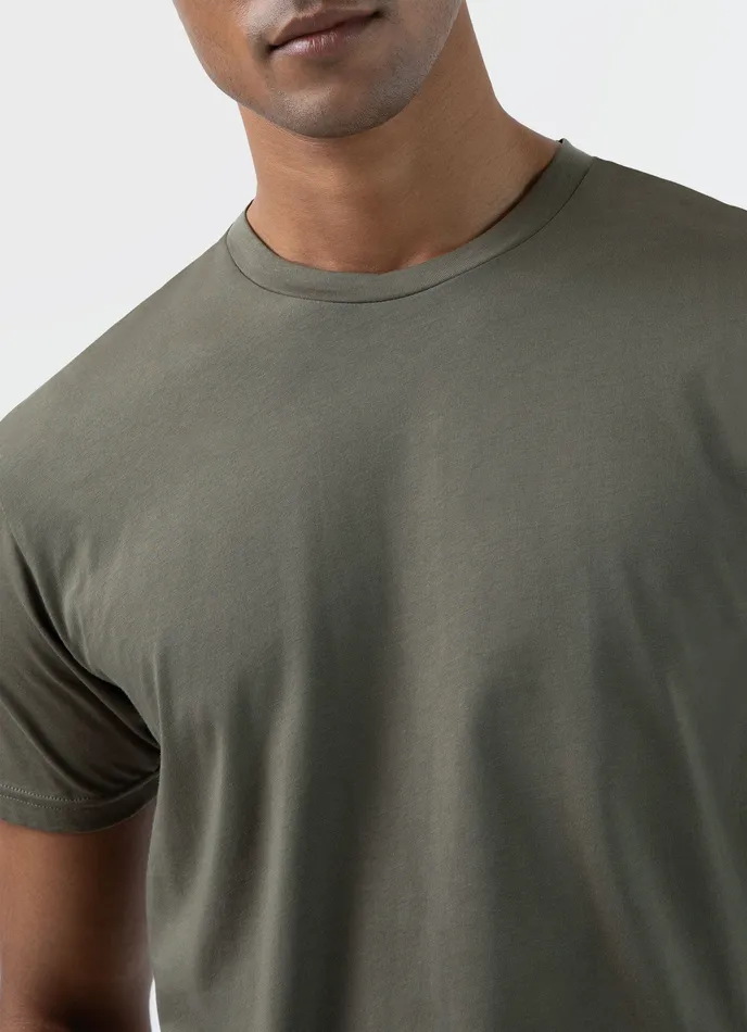 Tshirts Riviera Midweight Tshirt Khaki ussunspel Men Tshirts Riviera Midweight Tshirt Khaki ussunspel Men