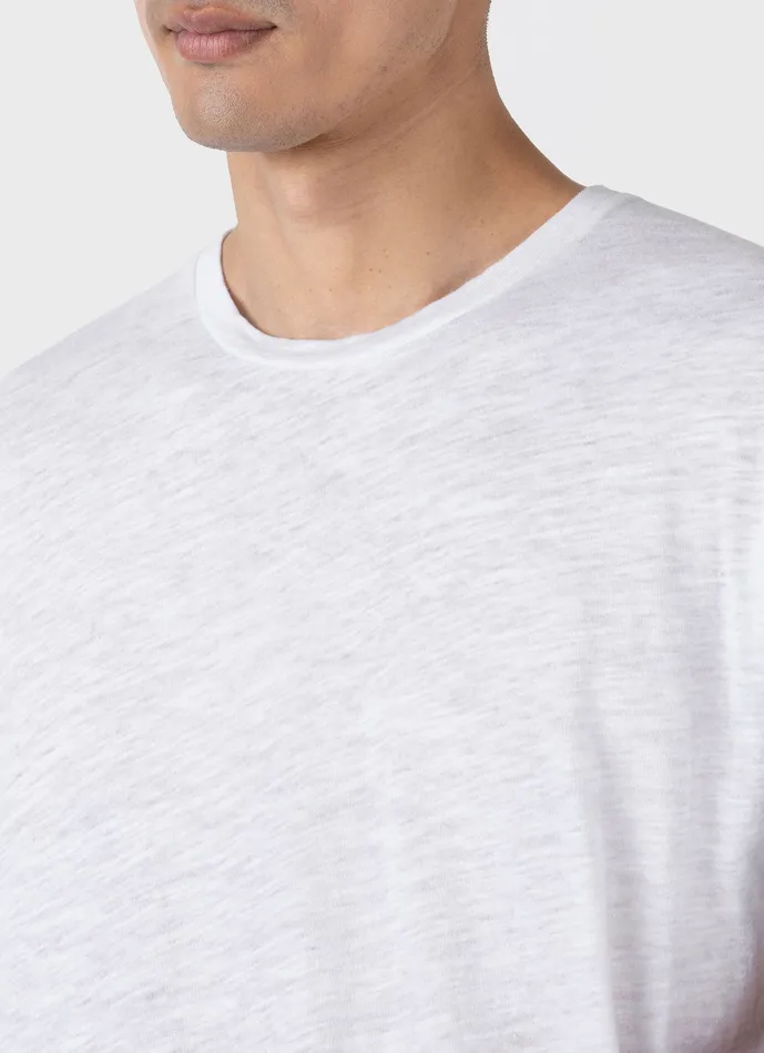 Tshirts ussunspel Men Cotton Linen Tshirt White Tshirts ussunspel Men Cotton Linen Tshirt White