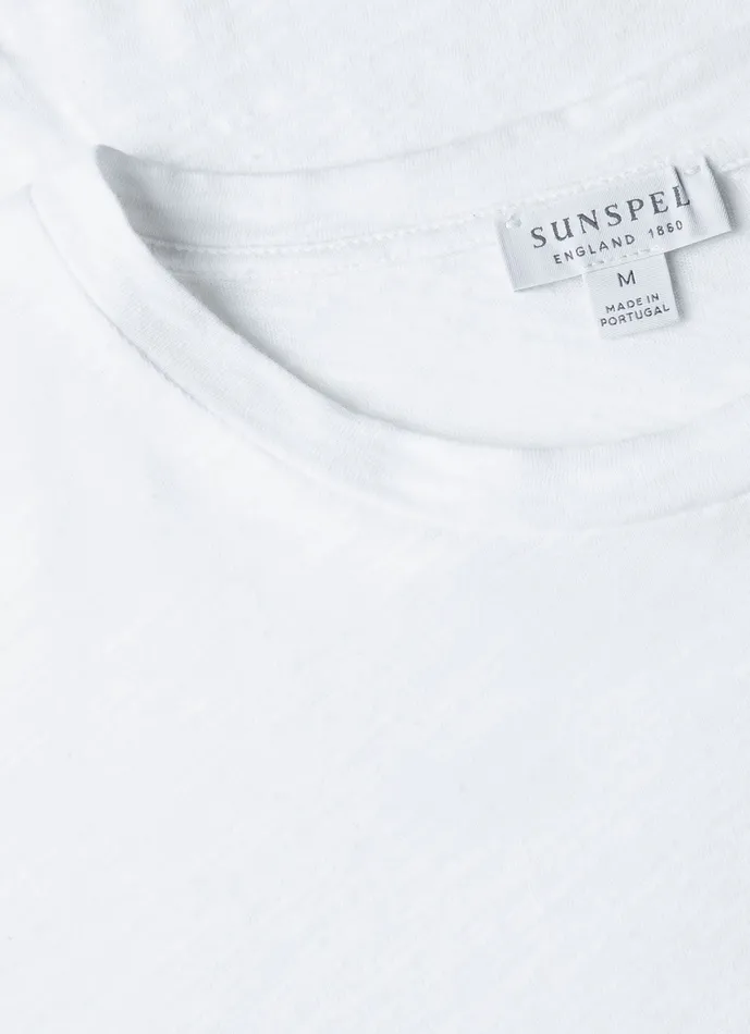 Tshirts ussunspel Men Cotton Linen Tshirt White Tshirts ussunspel Men Cotton Linen Tshirt White