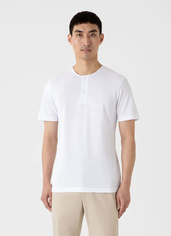 Tshirts ussunspel Men Riviera Henley White Tshirts ussunspel Men Riviera Henley White
