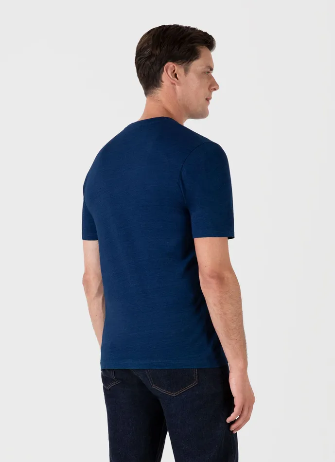 Tshirts ussunspel Men Riviera Midweight Tshirt Real Indigo Tshirts ussunspel Men Riviera Midweight Tshirt Real Indigo