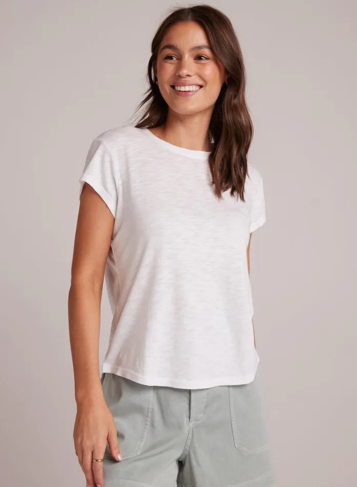 TShirts Women Bella Dahl Baby Crew Tee 8211 White