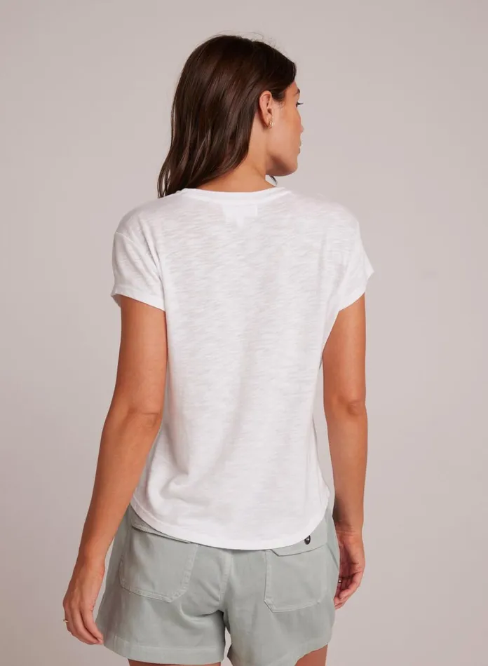 TShirts Women Bella Dahl Baby Crew Tee 8211 White TShirts Women Bella Dahl Baby Crew Tee 8211 White