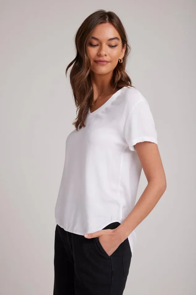 TShirts Women Bella Dahl VNeck Tee 8211 White TShirts Women Bella Dahl VNeck Tee 8211 White