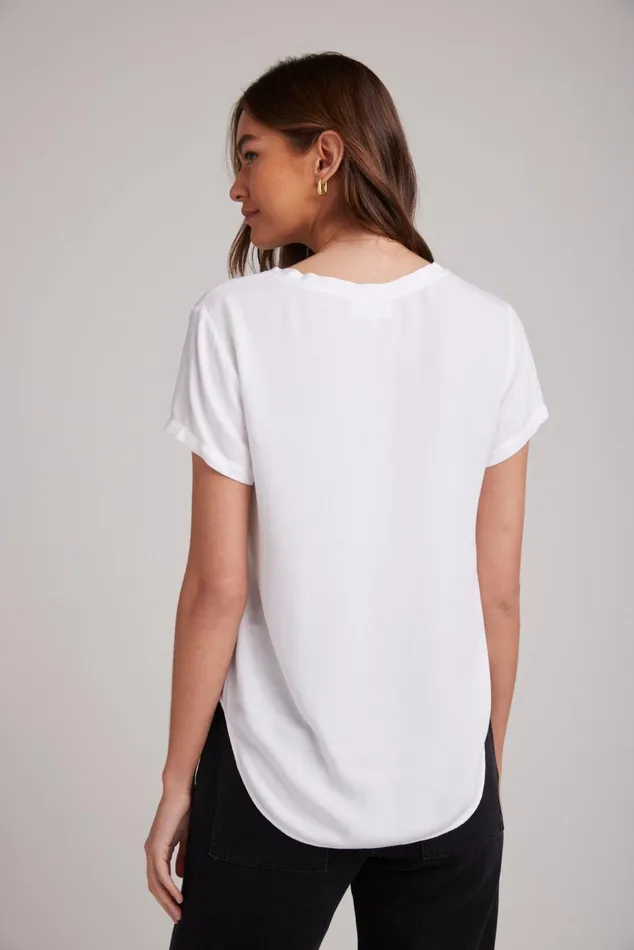 TShirts Women Bella Dahl VNeck Tee 8211 White TShirts Women Bella Dahl VNeck Tee 8211 White
