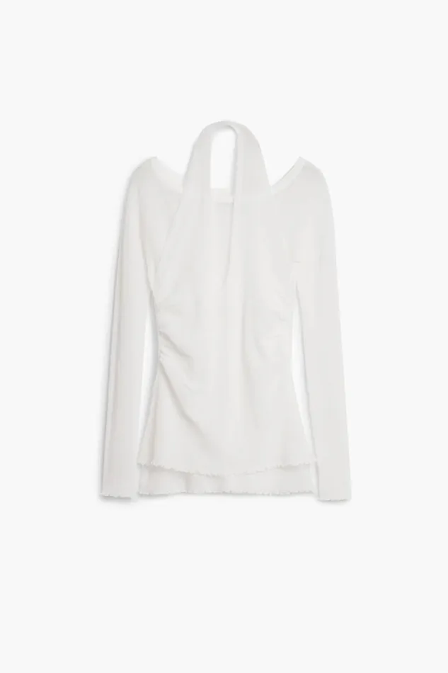 TShirts Women Desigual Double Neckline Tshirt White