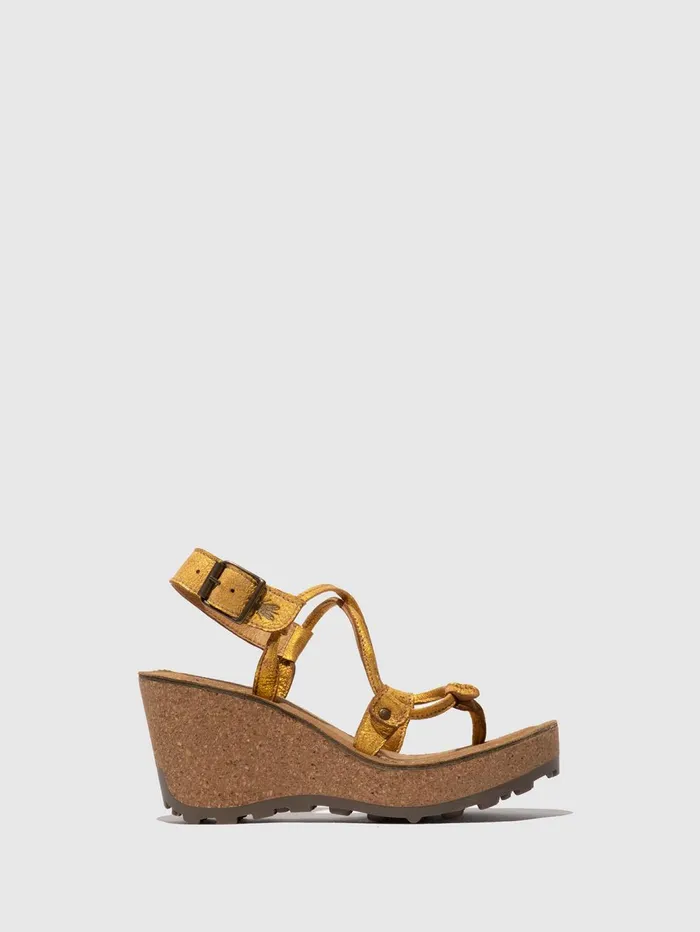 TStrap Sandals GOSH YELLOW Women Fly London Sandals