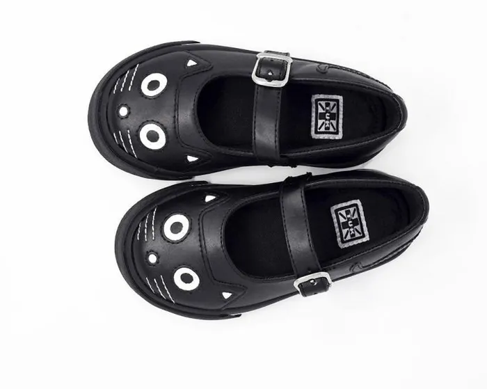 TUK Shoes Kitty Styles Women Black and White Kitty Mary Jane Toddler Sneaker TUK Shoes Kitty Styles Women Black and White Kitty Mary Jane Toddler Sneaker