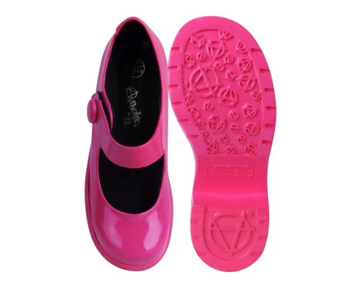 TUK Shoes Mary Janes Women Pink Liquid Bubble Mary Jane Platform