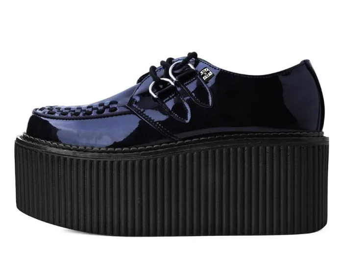TUK Shoes Platforms Women Black Patent Classic Stratocreeper TUK Shoes Platforms Women Black Patent Classic Stratocreeper