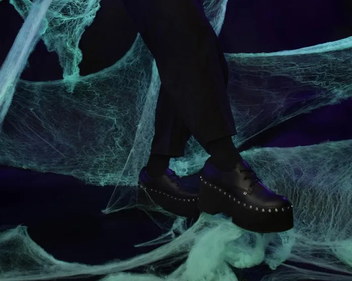 TUK Shoes Platforms Women Black TUKskin Dino Flat Platform TUK Shoes Platforms Women Black TUKskin Dino Flat Platform