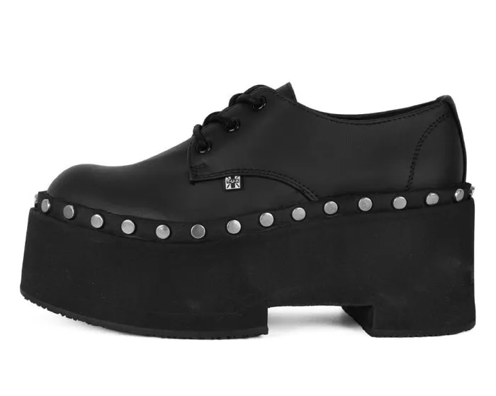 TUK Shoes Platforms Women Black TUKskin Dino Flat Platform TUK Shoes Platforms Women Black TUKskin Dino Flat Platform