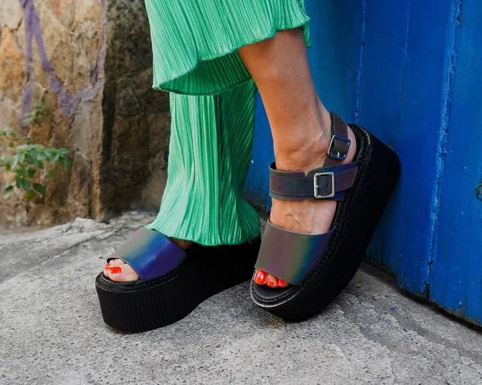 TUK Shoes Platforms Women Midnight Chameleon Strato Sandal TUK Shoes Platforms Women Midnight Chameleon Strato Sandal