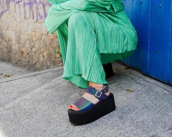 TUK Shoes Platforms Women Midnight Chameleon Strato Sandal TUK Shoes Platforms Women Midnight Chameleon Strato Sandal