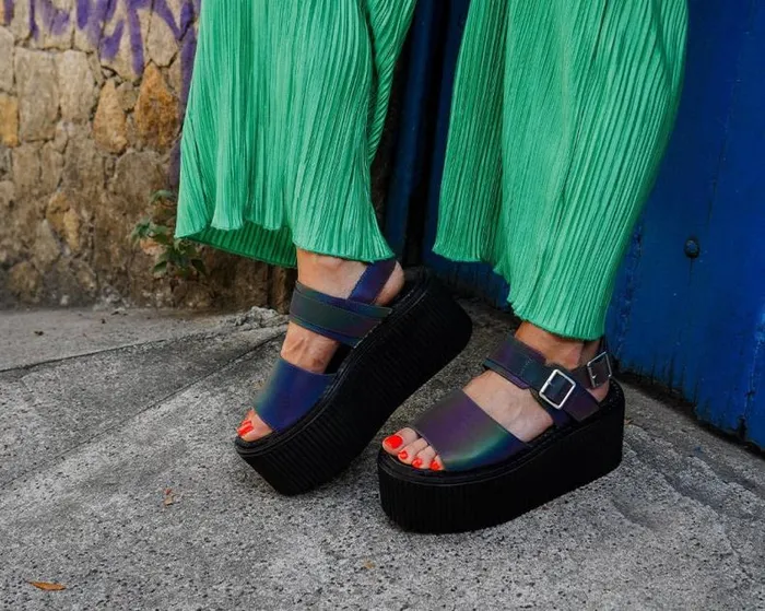 TUK Shoes Platforms Women Midnight Chameleon Strato Sandal TUK Shoes Platforms Women Midnight Chameleon Strato Sandal