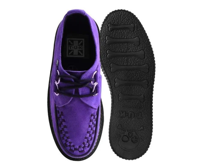 TUK Shoes Platforms Women Purple Suede Classic Stratocreeper TUK Shoes Platforms Women Purple Suede Classic Stratocreeper