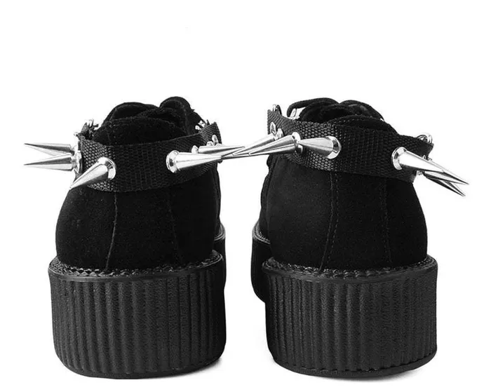 TUK Shoes Shoe Accessories Adult Spike Studded Black Bondage Hook On Shoe Straps
