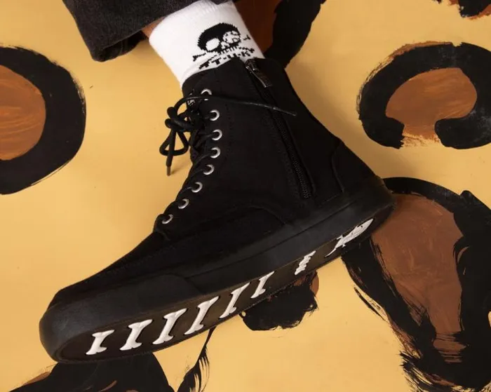 TUK Shoes Sneakers Men Black Canvas 8Eye Sneaker Boot TUK Shoes Sneakers Men Black Canvas 8Eye Sneaker Boot
