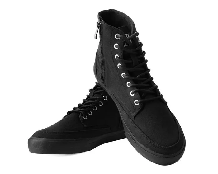 TUK Shoes Sneakers Men Black Canvas 8Eye Sneaker Boot TUK Shoes Sneakers Men Black Canvas 8Eye Sneaker Boot