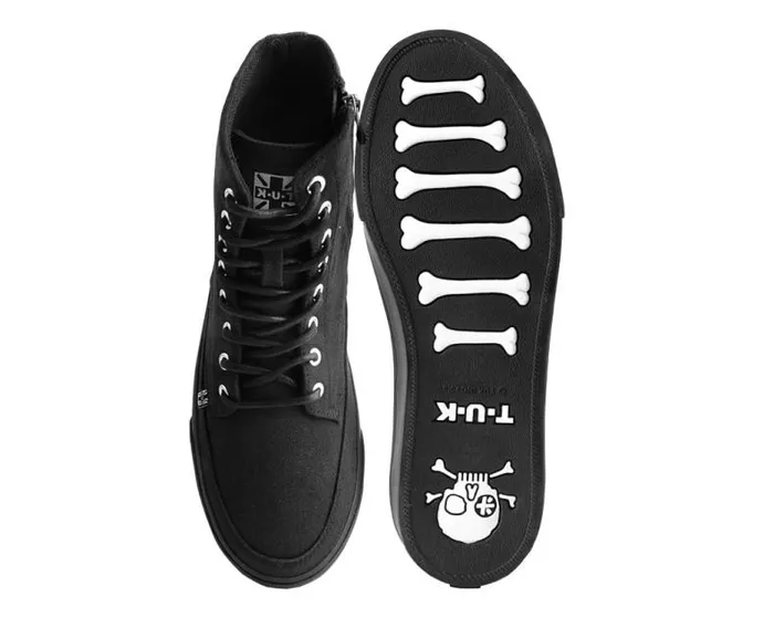 TUK Shoes Sneakers Men Black Canvas 8Eye Sneaker Boot TUK Shoes Sneakers Men Black Canvas 8Eye Sneaker Boot