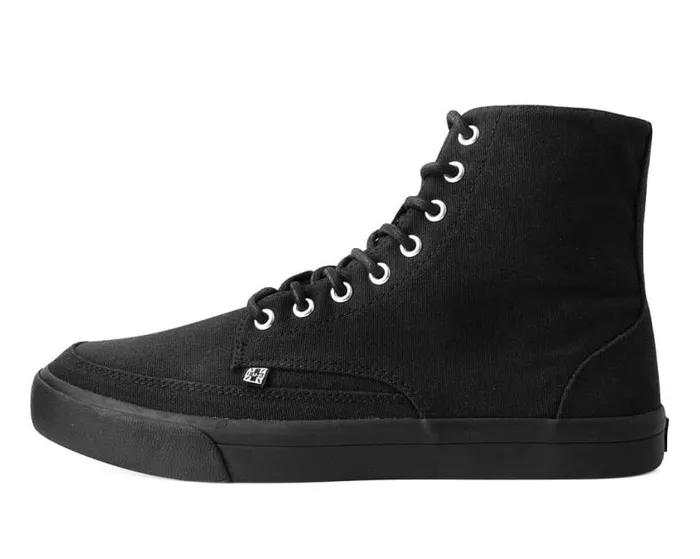 TUK Shoes Sneakers Men Black Canvas 8Eye Sneaker Boot TUK Shoes Sneakers Men Black Canvas 8Eye Sneaker Boot