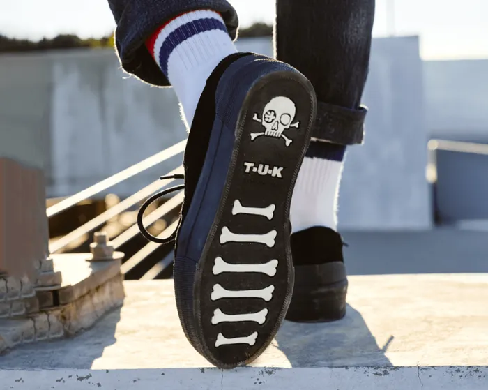 TUK Shoes Sneakers Women Black Suede Platform Sneaker TUK Shoes Sneakers Women Black Suede Platform Sneaker