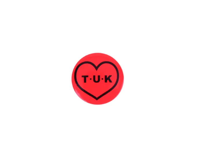 TUK Shoes Stickers Pins Patches Totes Adult Red Heart Pin TUK Shoes Stickers Pins Patches Totes Adult Red Heart Pin