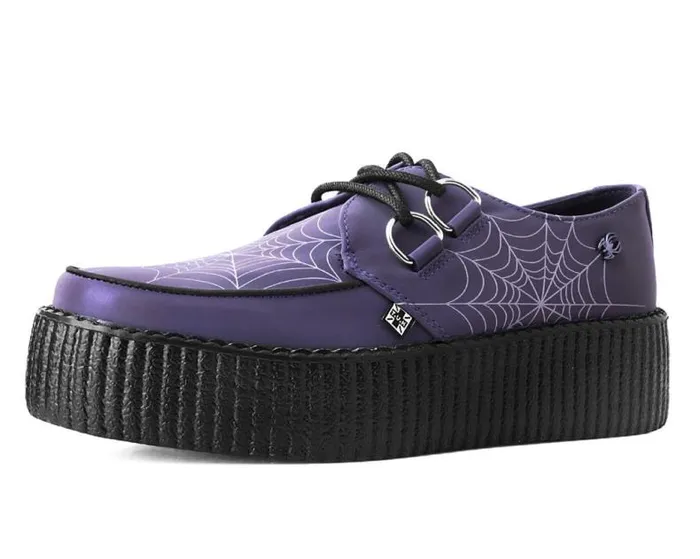 TUK Shoes Vegan Women Midnight Chameleon Reflective Vegan Viva Mondo Creepers
