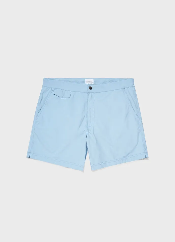 Tailored Swim Shorts Light Blue Swimwear ussunspel Men