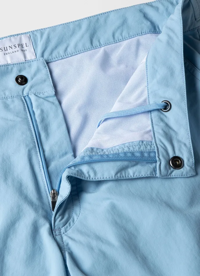 Tailored Swim Shorts Light Blue Swimwear ussunspel Men Tailored Swim Shorts Light Blue Swimwear ussunspel Men