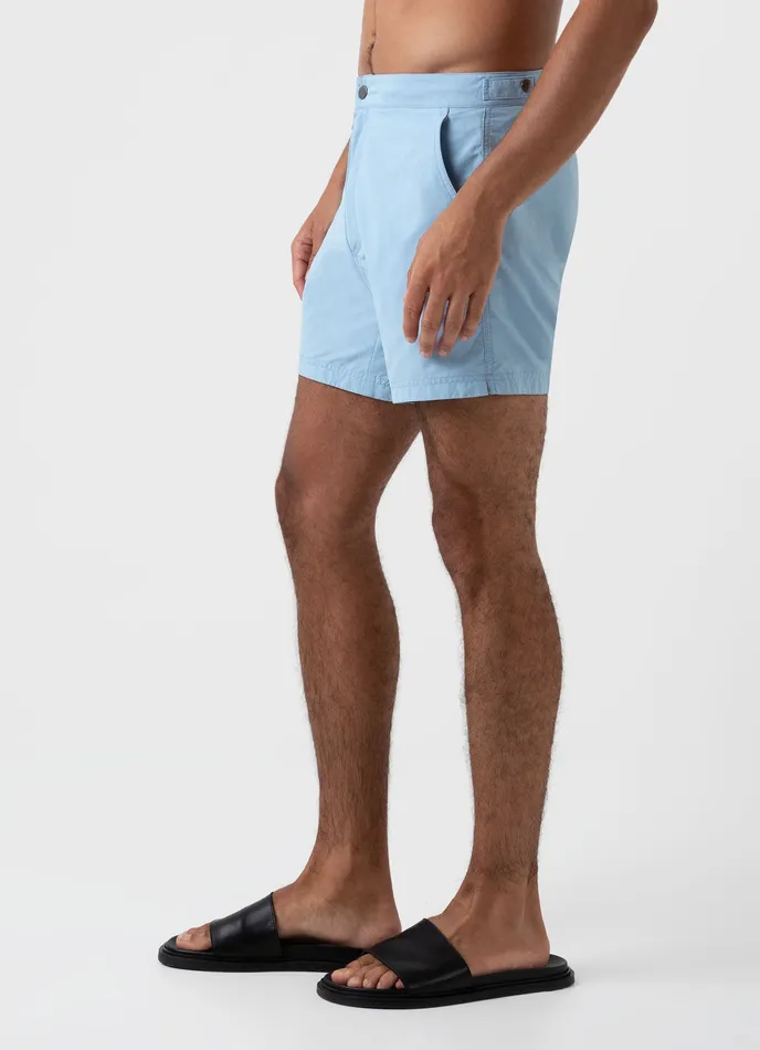 Tailored Swim Shorts Light Blue Swimwear ussunspel Men Tailored Swim Shorts Light Blue Swimwear ussunspel Men