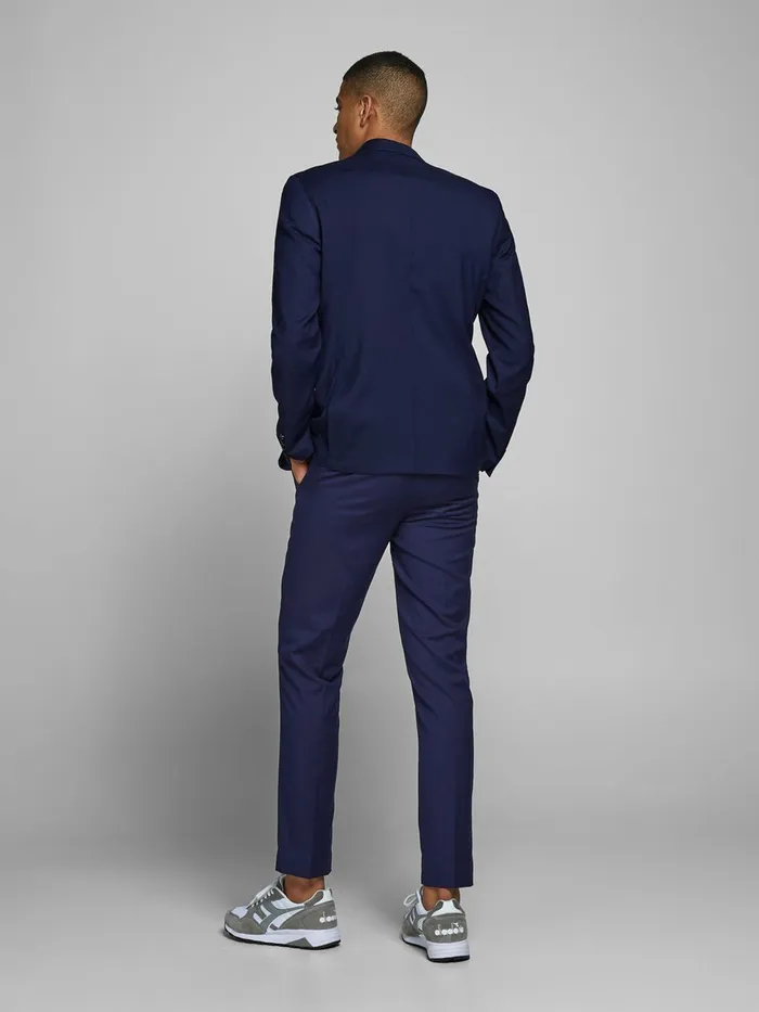 Tailoring JACK and JONES Mens SUPER SLIM BLAZER Blue Medieval Blue