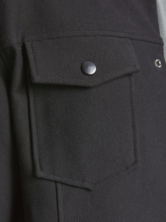Tailoring JACK and JONES Mens SWEAT TRUCKER JACKET Black Black