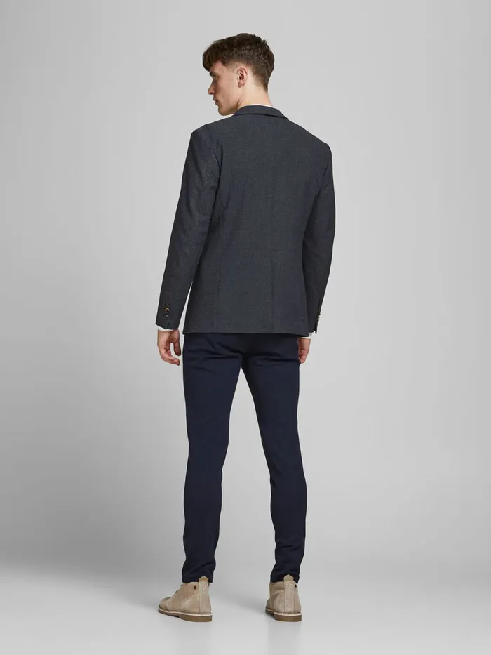 Tailoring JACK and JONES Mens TWOBUTTON SLIM FIT BLAZER Grey Sky Captain