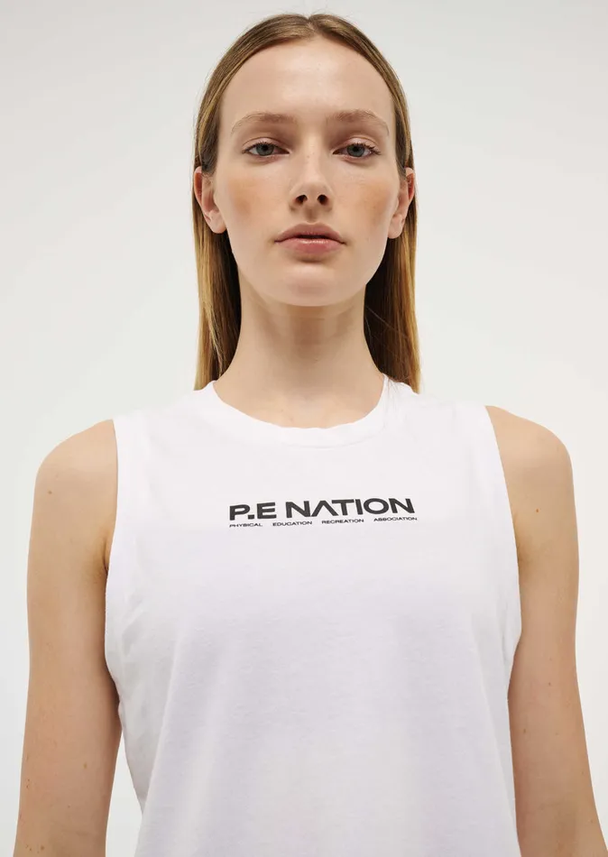 Tanks PE Nation Women SHUFFLE TANK IN OPTIC WHITE