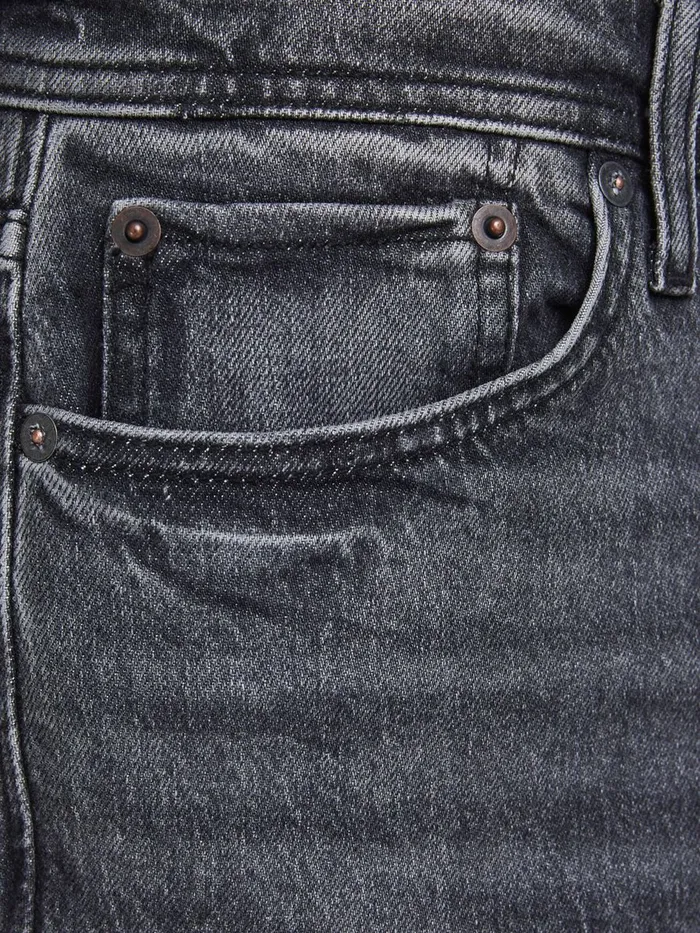 Tapered Jeans JACK and JONES Mens FRED ORIGINAL CJ 515 TAPERED FIT JEANS Grey Black Denim
