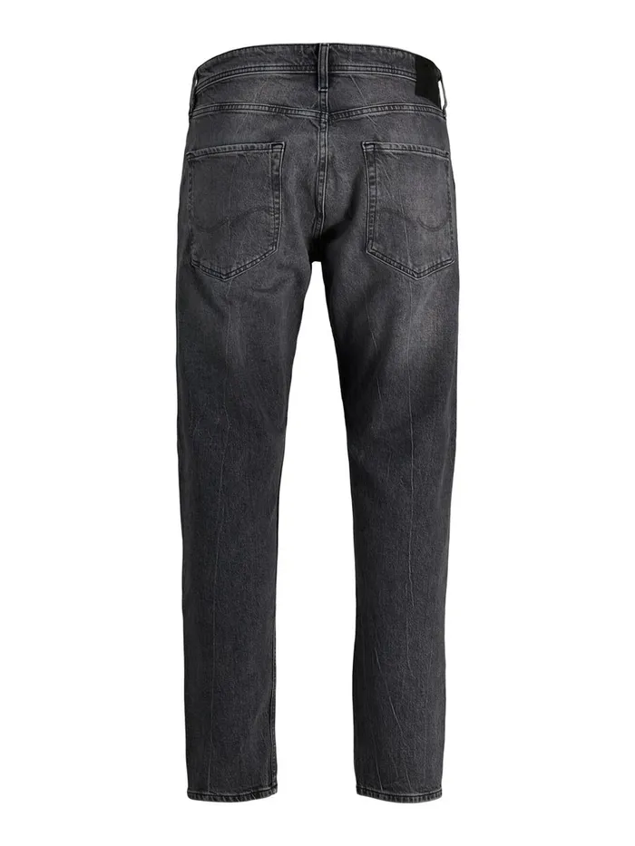 Tapered Jeans JACK and JONES Mens FRED ORIGINAL CJ 515 TAPERED FIT JEANS Grey Black Denim