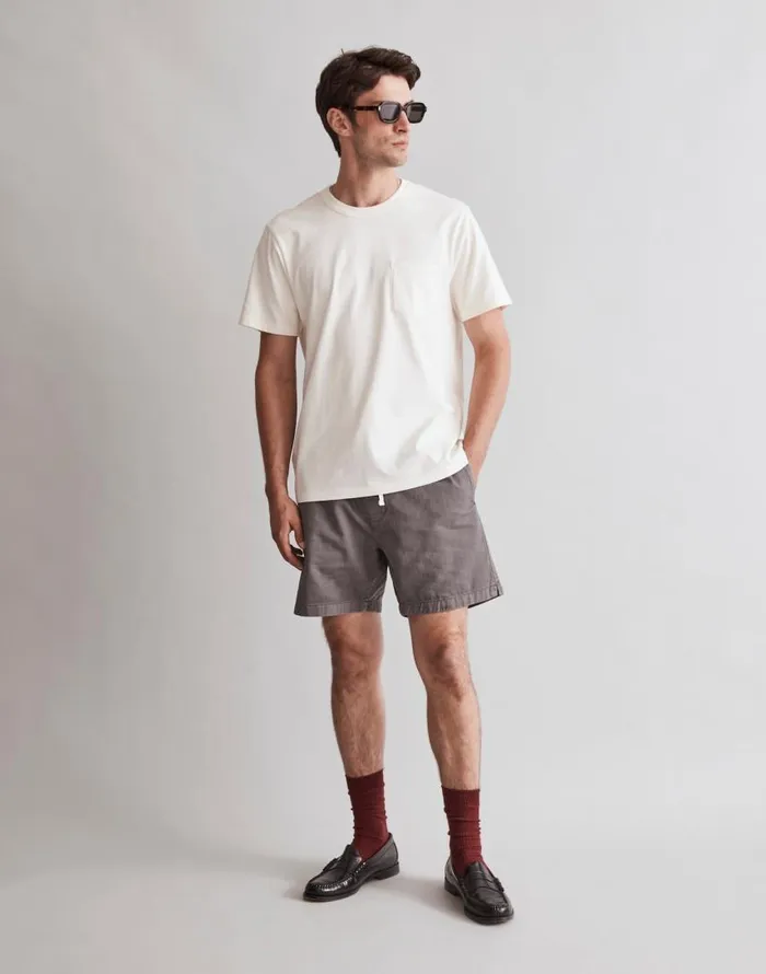 Tees Men Madewell GarmentDyed Allday Crewneck Pocket Tee Lighthouse
