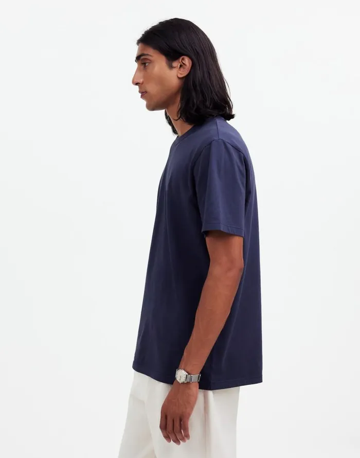 Tees Men Madewell GarmentDyed Allday Crewneck Tee Twilight
