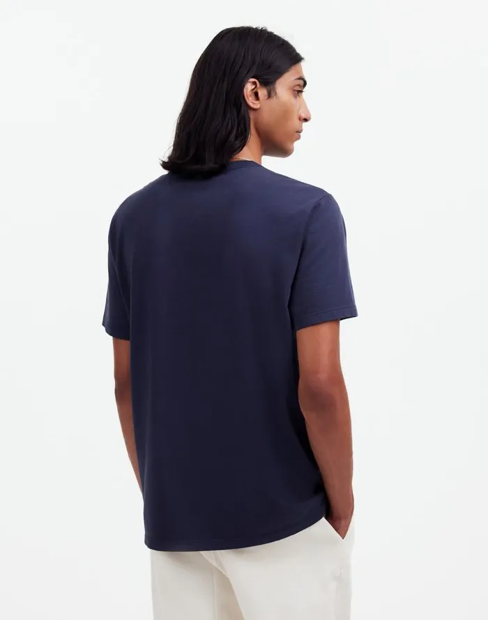 Tees Men Madewell GarmentDyed Allday Crewneck Tee Twilight