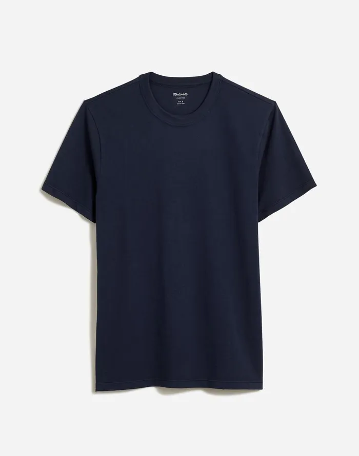 Tees Men Madewell GarmentDyed Allday Crewneck Tee Twilight
