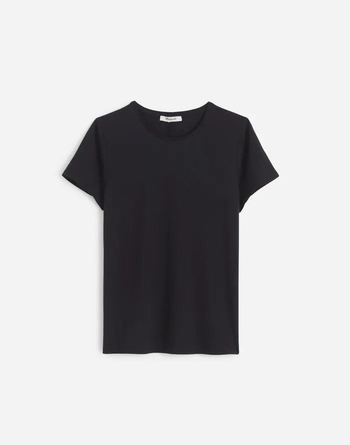 Tees Women Madewell Essential Fit Tee Jet Black
