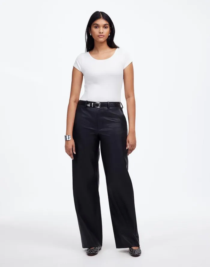 Tees Women Madewell Regenerative Cotton Ribbed CapSleeve Tee White