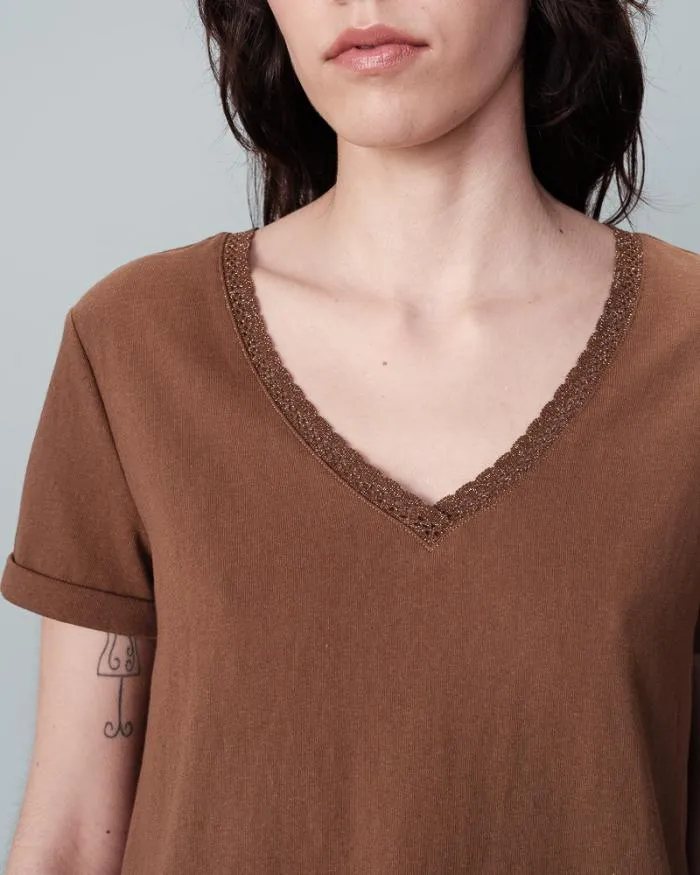 TEESHIRT CHOCOLAT NOA Shop Grace and Mila ShortSleeves Tshirts
