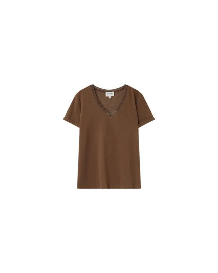 TEESHIRT CHOCOLAT NOA Shop Grace and Mila ShortSleeves Tshirts