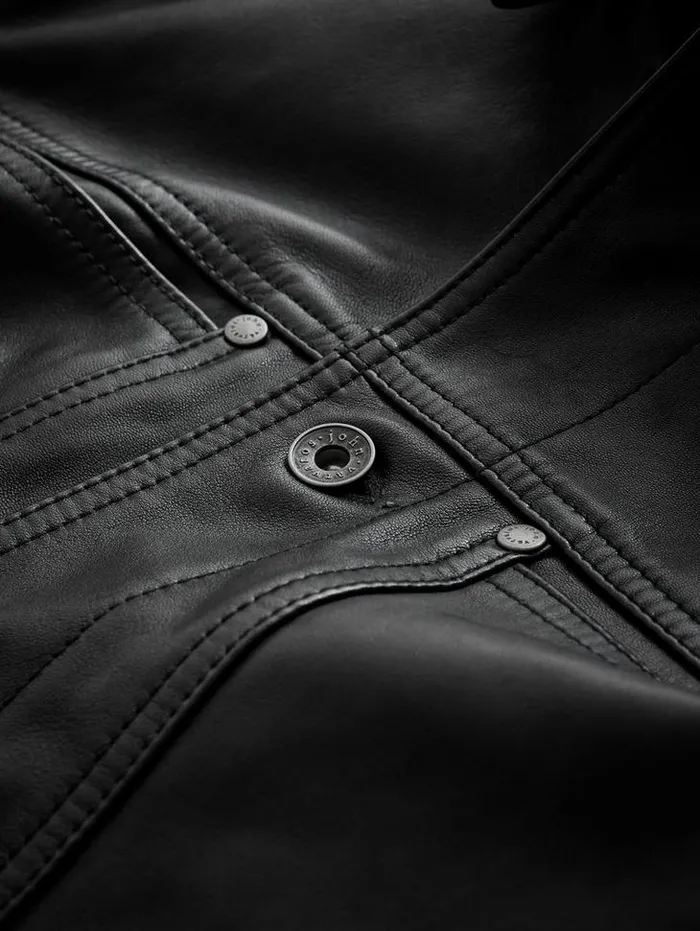TERRANCE TRUCKER JACKET Black Men John Varvatos Coats And Jackets
