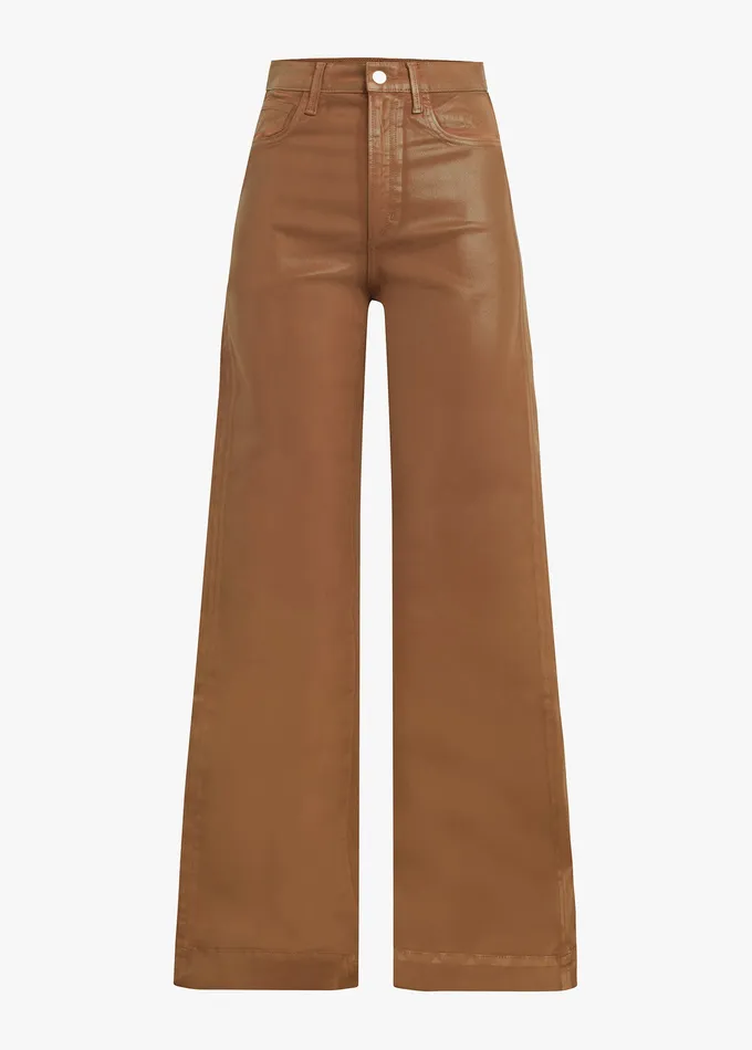 THE MIA Leather Brown Women Wide Leg Joe8217s Jeans